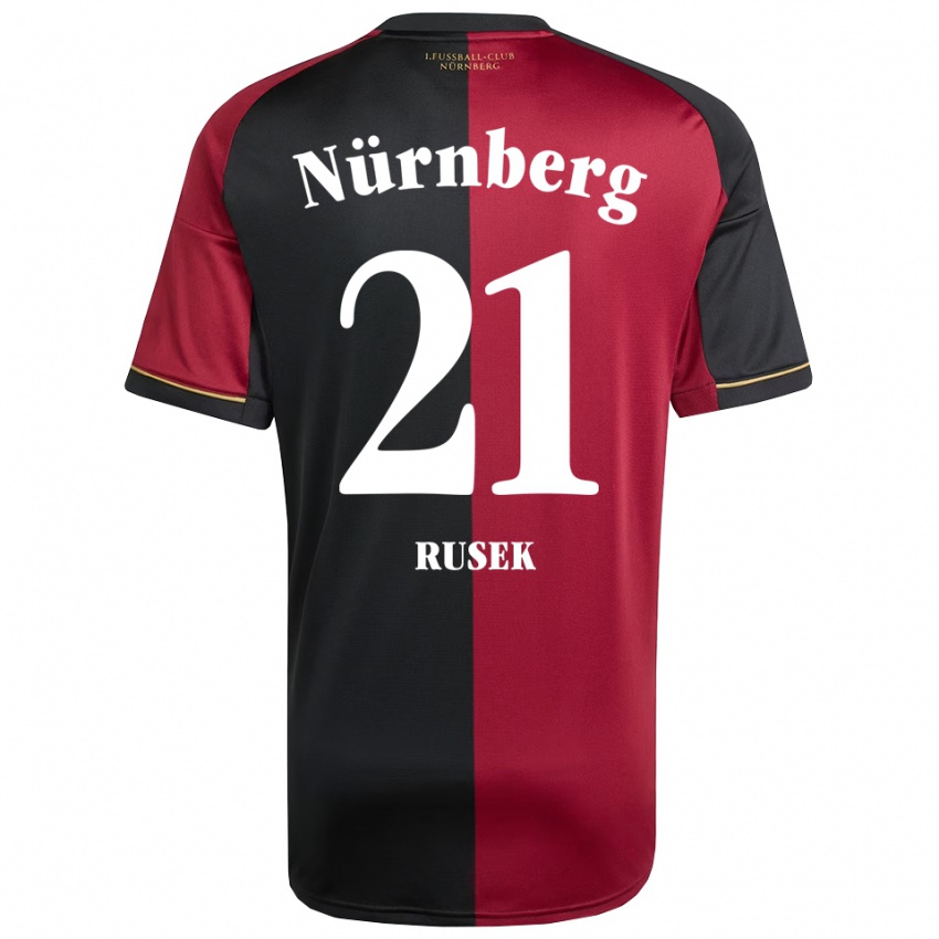 נשים לריסה רוסק #21 בורדו שחור ג'רזי ביתית 2025/26 חולצה קצרה