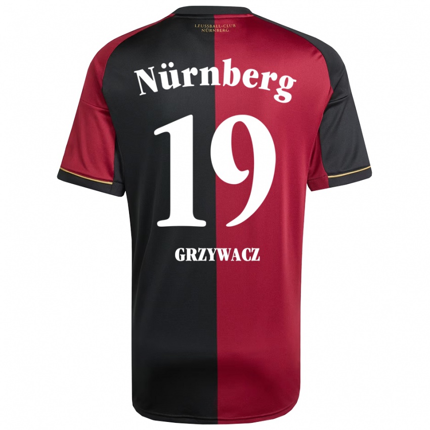 נשים אריק ארטור גריזיבץ #19 בורדו שחור ג'רזי ביתית 2025/26 חולצה קצרה