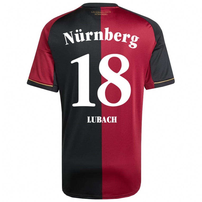 נשים רפאל לובאך #18 בורדו שחור ג'רזי ביתית 2025/26 חולצה קצרה