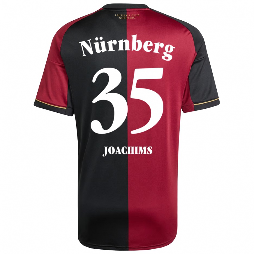 נשים סימון יואכימס #35 בורדו שחור ג'רזי ביתית 2025/26 חולצה קצרה