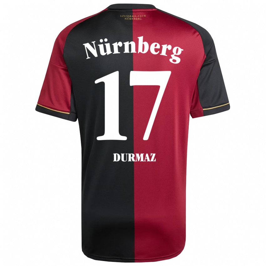 נשים Enes Durmaz #17 בורדו שחור ג'רזי ביתית 2025/26 חולצה קצרה