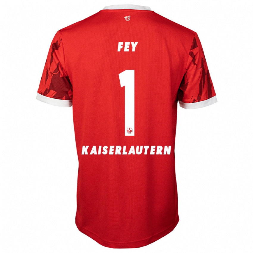 נשים Tyler Fey #1 אדום לבן ג'רזי ביתית 2025/26 חולצה קצרה