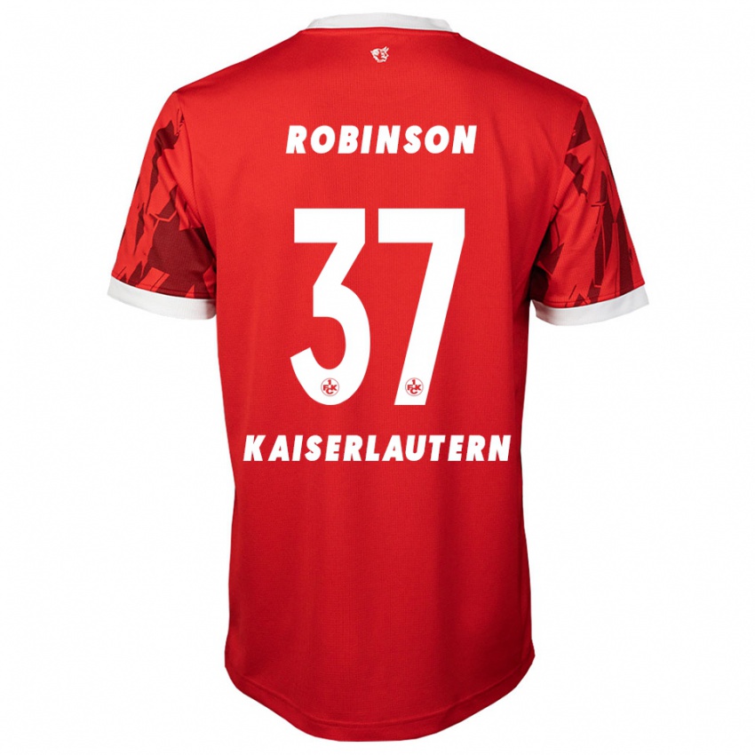 נשים Leon Robinson #37 אדום לבן ג'רזי ביתית 2025/26 חולצה קצרה