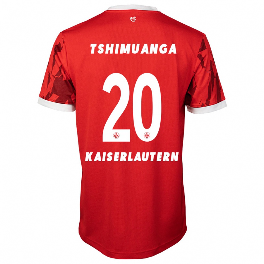 נשים ארון-גזבייה טשימואנגה #20 אדום לבן ג'רזי ביתית 2025/26 חולצה קצרה