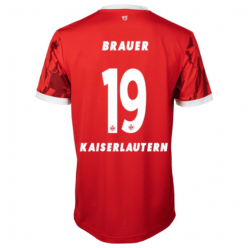 נשים רומן בראואר #19 אדום לבן ג'רזי ביתית 2025/26 חולצה קצרה