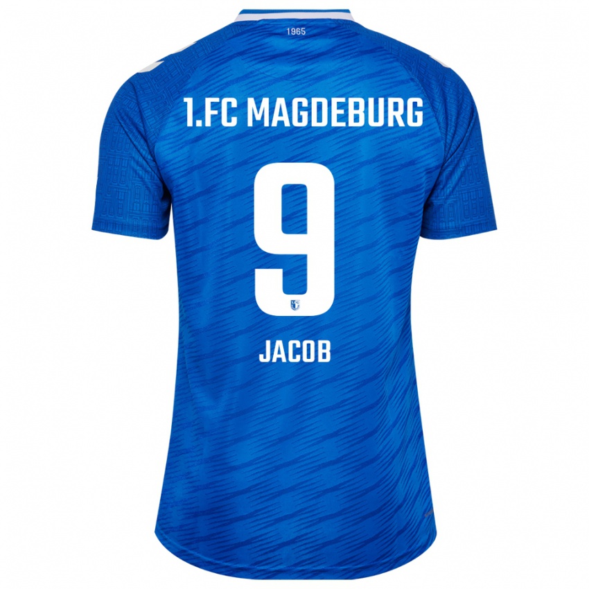 נשים Tyler Jacob #9 כחול לבן ג'רזי ביתית 2025/26 חולצה קצרה