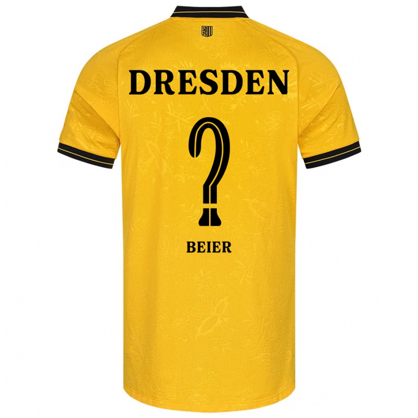 נשים Samantha Beier #0 צהוב שחור ג'רזי ביתית 2025/26 חולצה קצרה