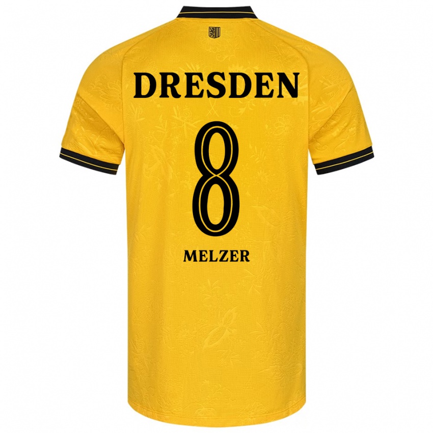 נשים אוטו מלצר #8 צהוב שחור ג'רזי ביתית 2025/26 חולצה קצרה