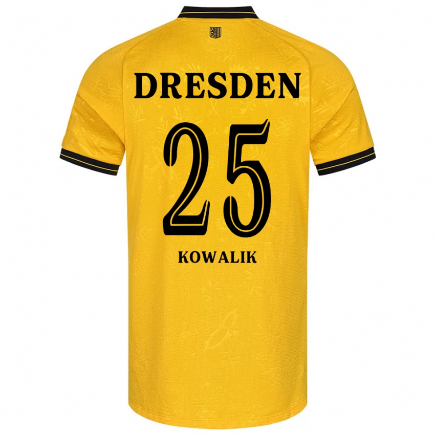 נשים איגנאסי קובליק #25 צהוב שחור ג'רזי ביתית 2025/26 חולצה קצרה