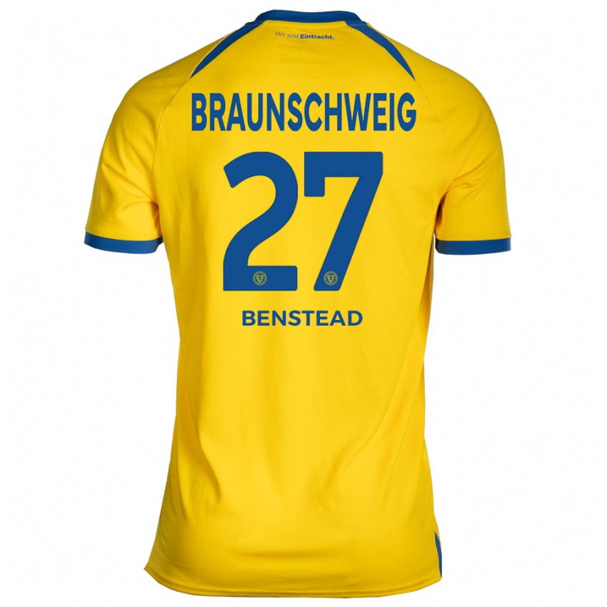 נשים ג׳אקוב בנסטד #27 צהוב כחול ג'רזי ביתית 2025/26 חולצה קצרה