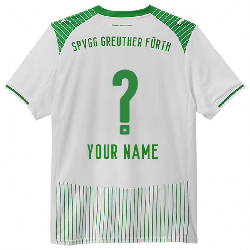 נשים השם שלך #0 לבן ירוק ג'רזי ביתית 2025/26 חולצה קצרה