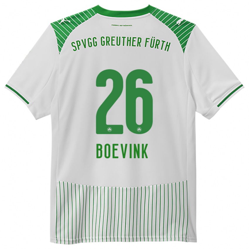 נשים Pelle Boevink #26 לבן ירוק ג'רזי ביתית 2025/26 חולצה קצרה