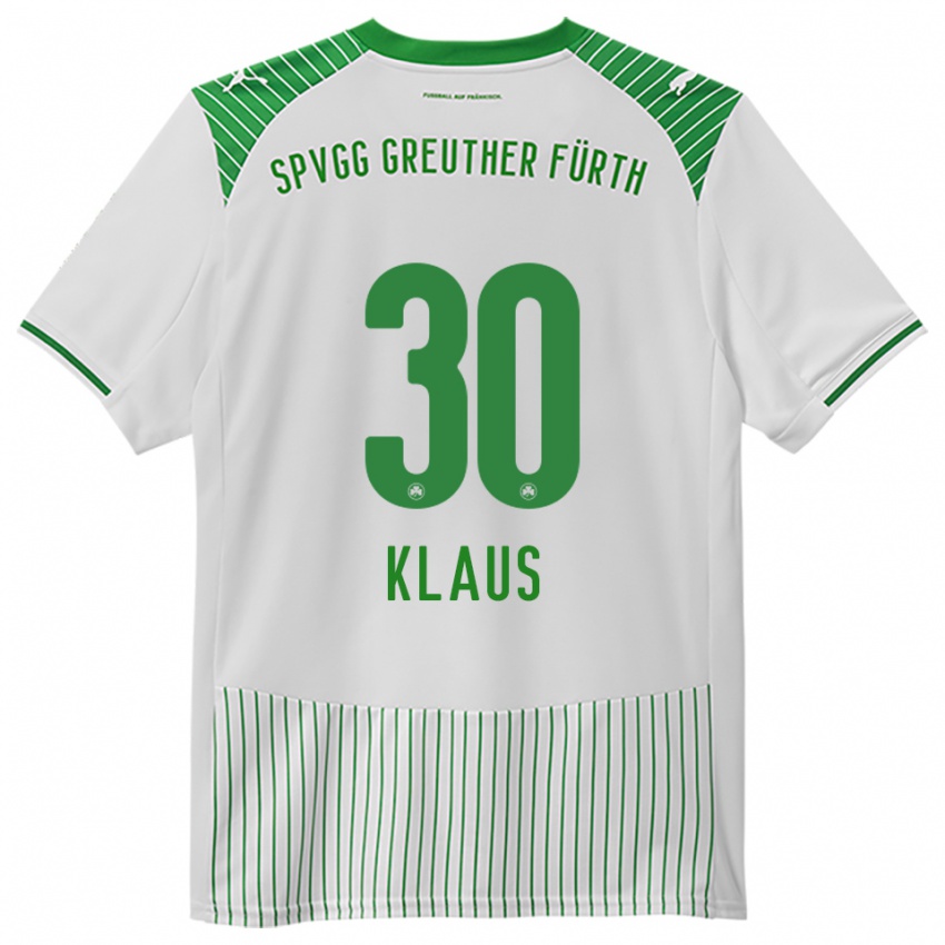 נשים פליקס קלאוס #30 לבן ירוק ג'רזי ביתית 2025/26 חולצה קצרה