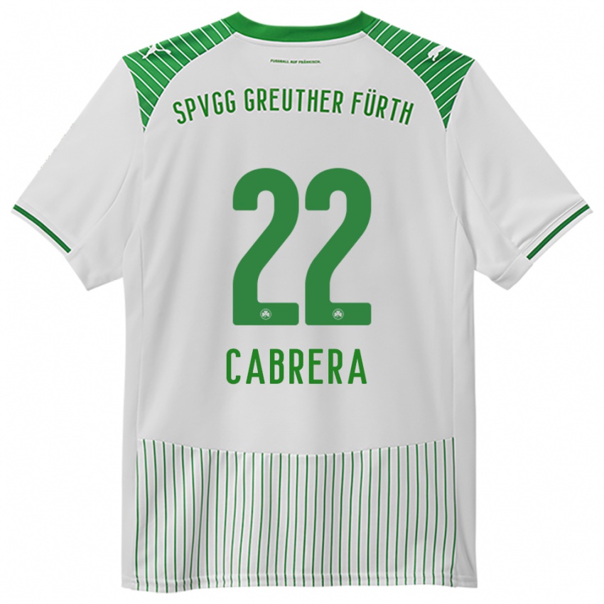 נשים Juan Cabrera #22 לבן ירוק ג'רזי ביתית 2025/26 חולצה קצרה