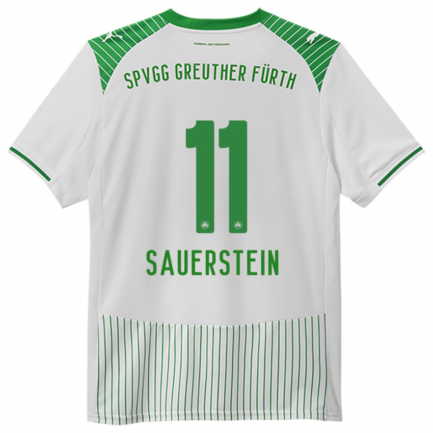 נשים Toni Sauerstein #11 לבן ירוק ג'רזי ביתית 2025/26 חולצה קצרה