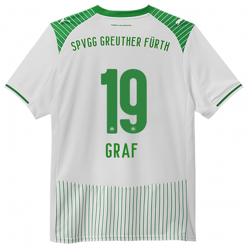 נשים Fabian Graf #19 לבן ירוק ג'רזי ביתית 2025/26 חולצה קצרה