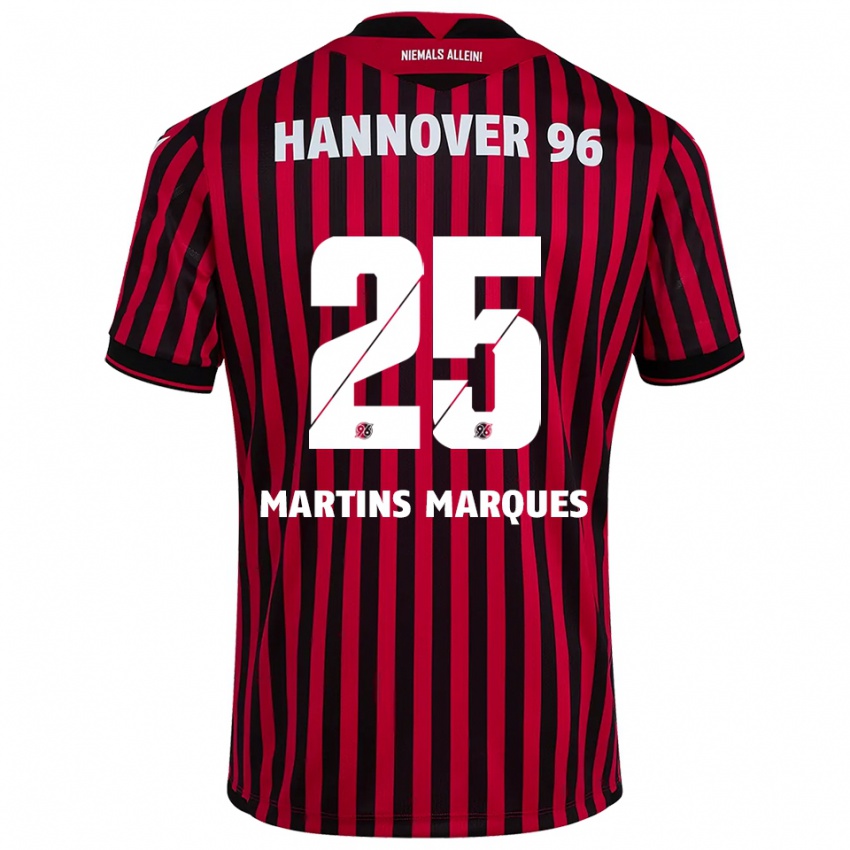 נשים רפאל מרטינס מרקס #25 אדום שחור ג'רזי ביתית 2025/26 חולצה קצרה