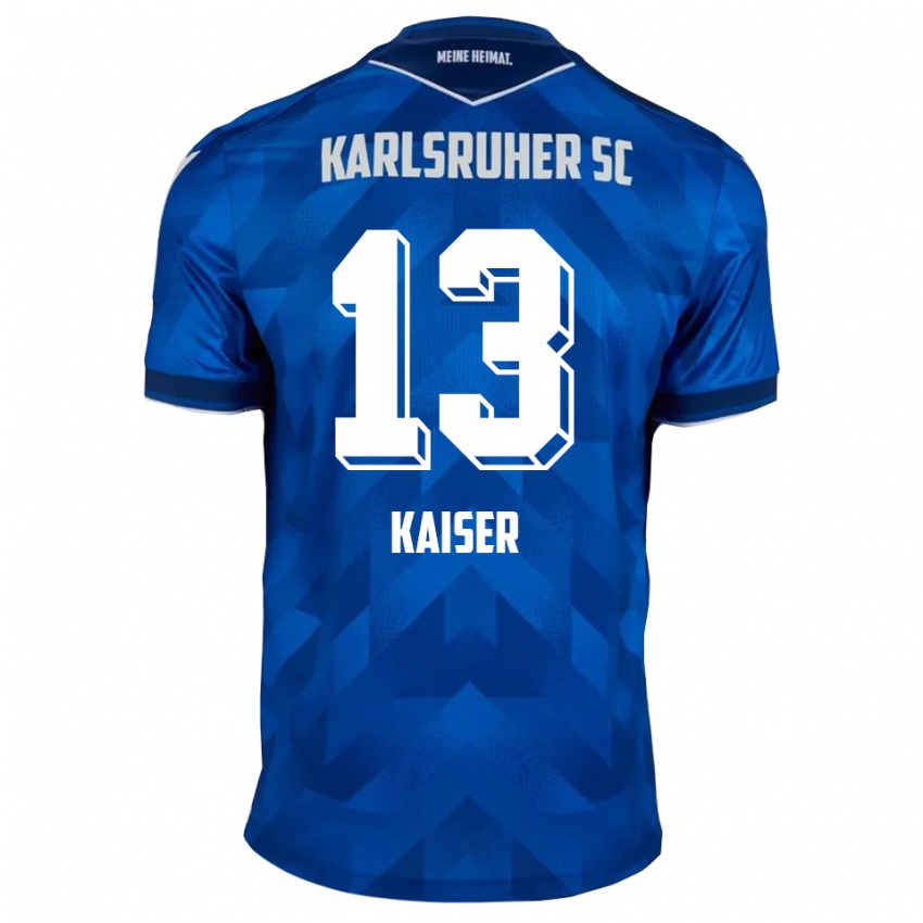 נשים Marc Kaiser #13 כחול לבן ג'רזי ביתית 2025/26 חולצה קצרה