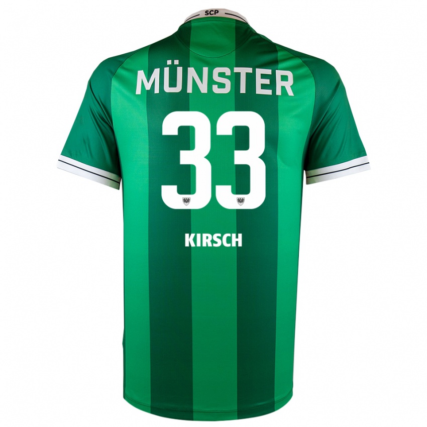נשים Marian Kirsch #33 ירוק לבן ג'רזי ביתית 2025/26 חולצה קצרה