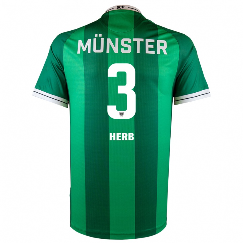 נשים Lukas Herb #3 ירוק לבן ג'רזי ביתית 2025/26 חולצה קצרה