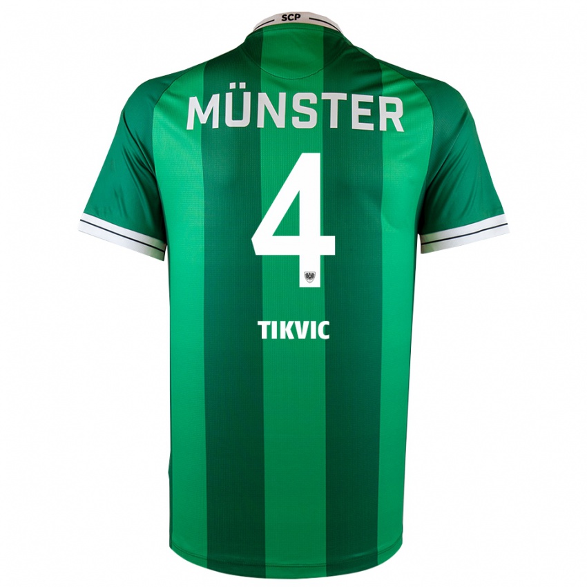 נשים אנטוניו טיקוויץ׳ #4 ירוק לבן ג'רזי ביתית 2025/26 חולצה קצרה