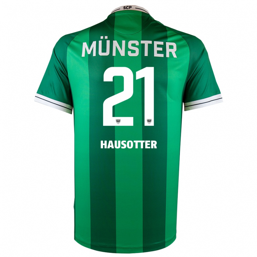 נשים Till Hausotter #21 ירוק לבן ג'רזי ביתית 2025/26 חולצה קצרה