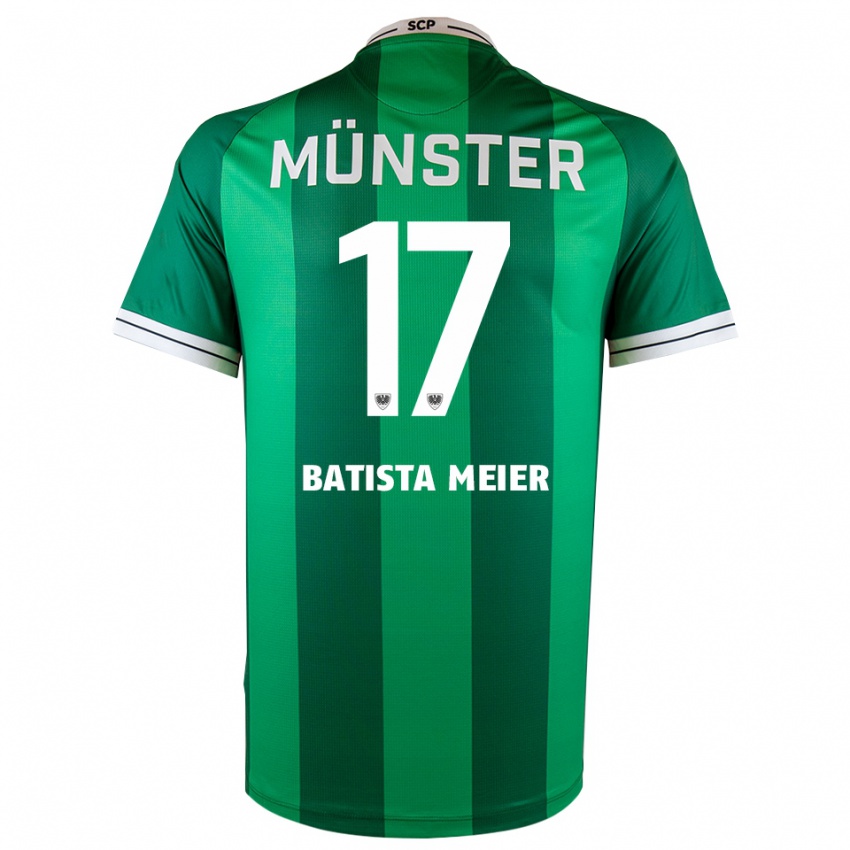 נשים אוליבר בטיסטה מאייר #17 ירוק לבן ג'רזי ביתית 2025/26 חולצה קצרה