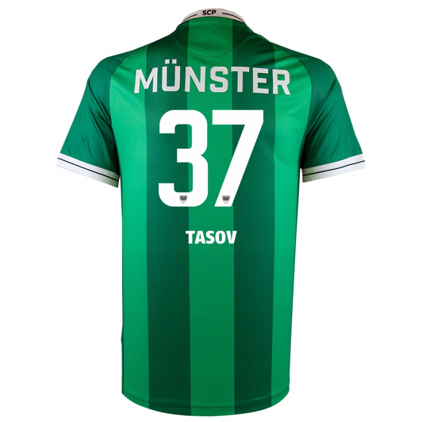 נשים לאון טאסוב #37 ירוק לבן ג'רזי ביתית 2025/26 חולצה קצרה