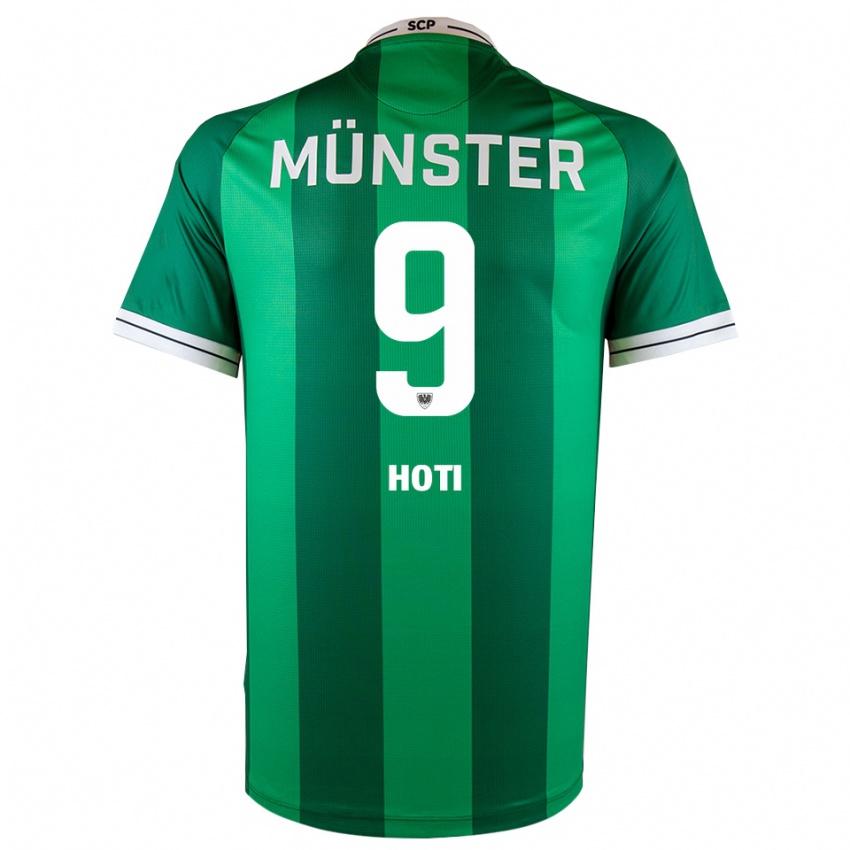 נשים Arbnor Hoti #9 ירוק לבן ג'רזי ביתית 2025/26 חולצה קצרה