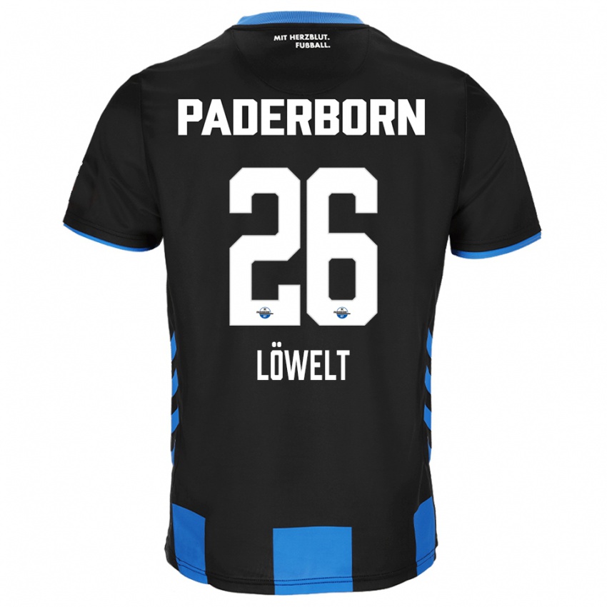נשים Luca Löwelt #26 שחור כחול ג'רזי ביתית 2025/26 חולצה קצרה
