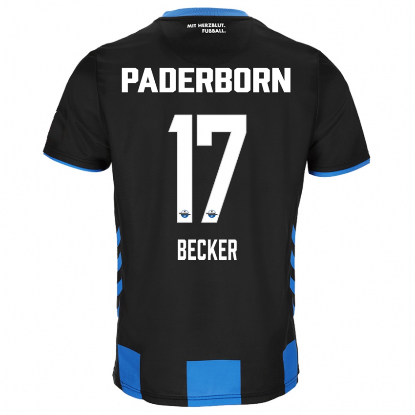 נשים Marlon Becker #17 שחור כחול ג'רזי ביתית 2025/26 חולצה קצרה