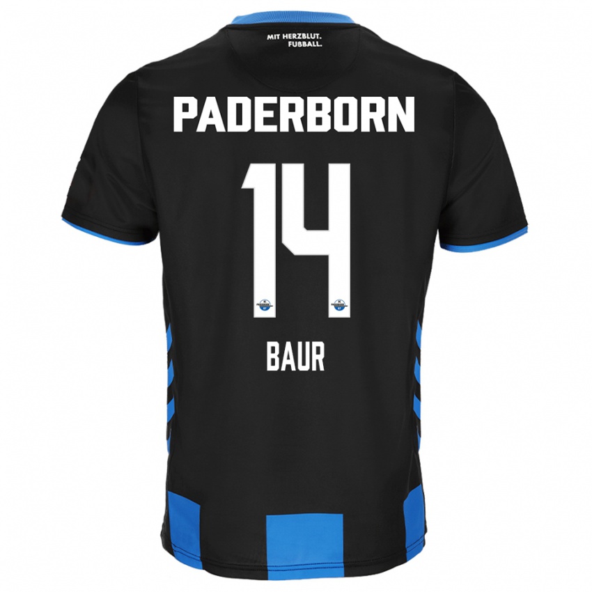 נשים מיקה באוור #14 שחור כחול ג'רזי ביתית 2025/26 חולצה קצרה