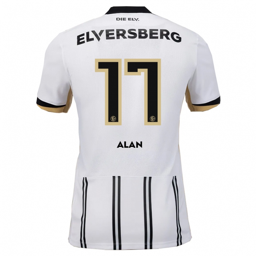 נשים אלאן רודריגס #17 לבן שחור ג'רזי ביתית 2025/26 חולצה קצרה