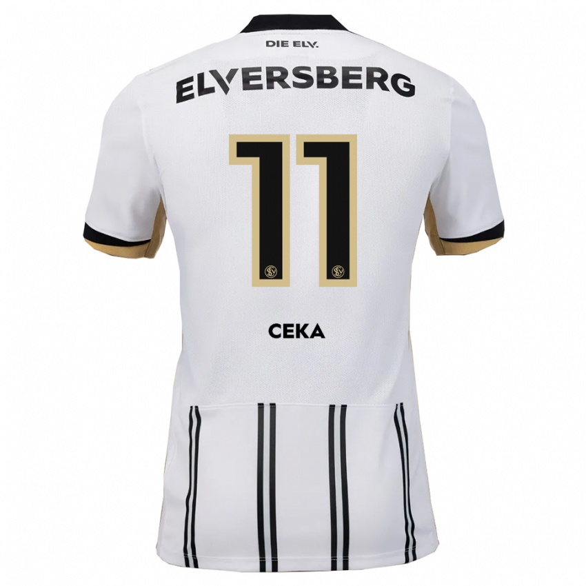 נשים ייסון סקה #11 לבן שחור ג'רזי ביתית 2025/26 חולצה קצרה