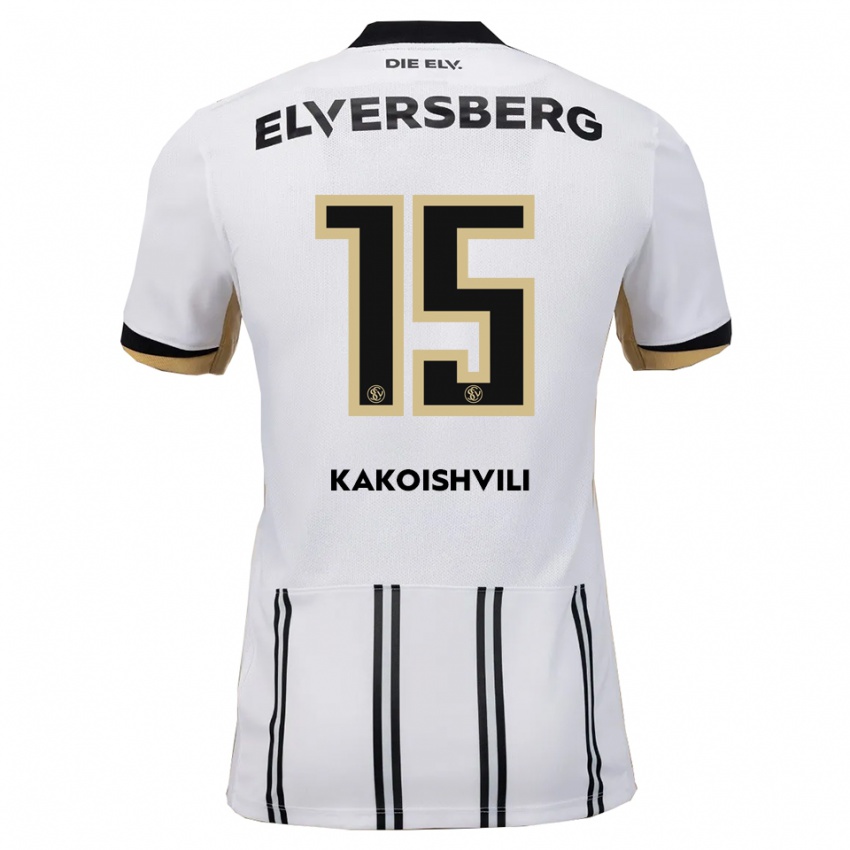 נשים Dimitri Kakoishvili #15 לבן שחור ג'רזי ביתית 2025/26 חולצה קצרה