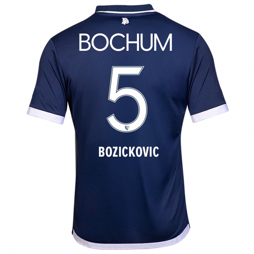 נשים ניקו בוז׳יצ׳קוביץ׳ #5 כחול נייבי לבן ג'רזי ביתית 2025/26 חולצה קצרה