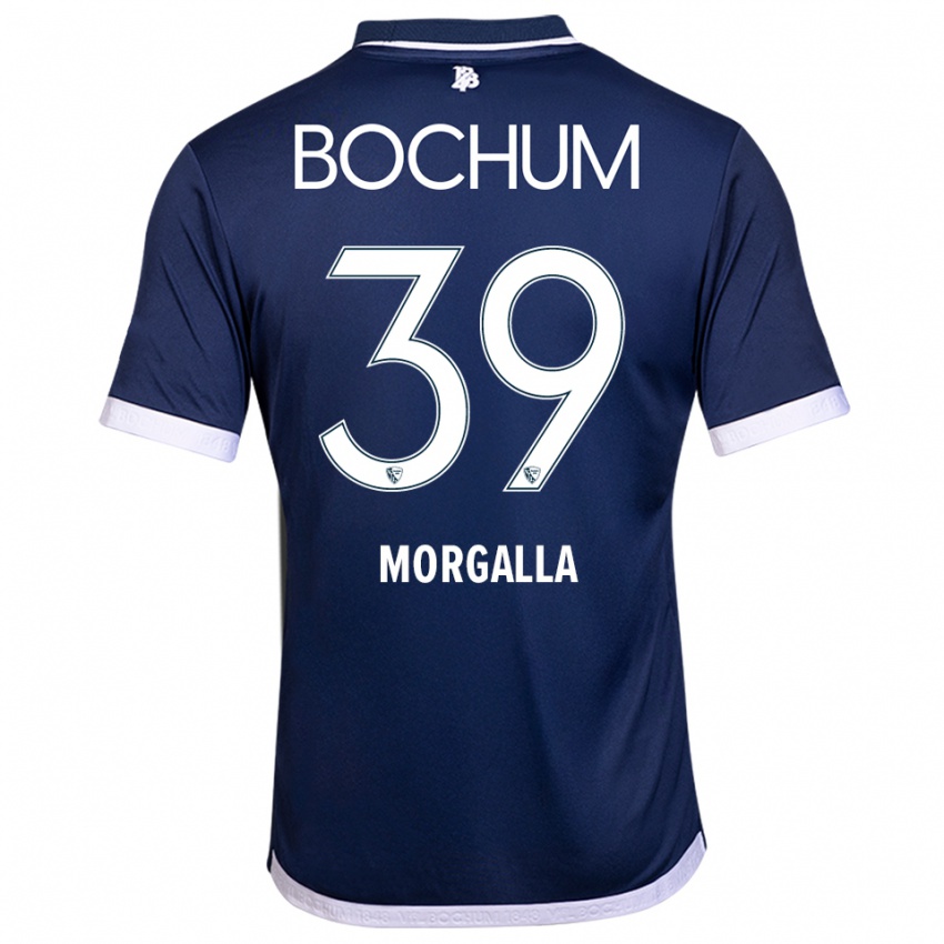 נשים לינדרו מורגלה #39 כחול נייבי לבן ג'רזי ביתית 2025/26 חולצה קצרה