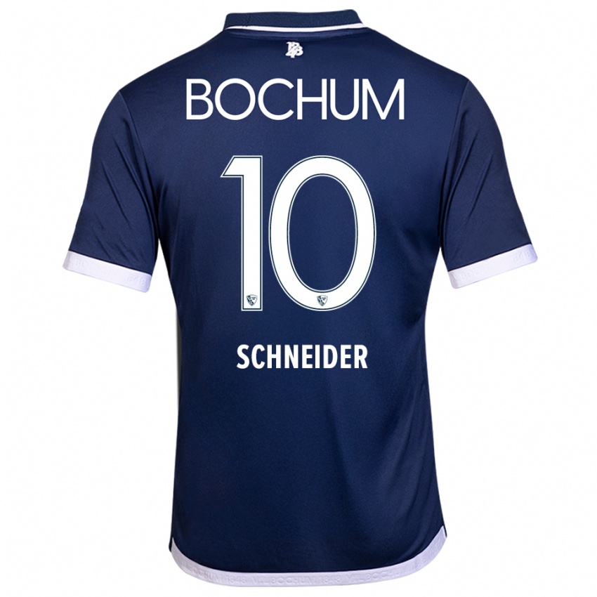 נשים Ruben Schneider #10 כחול נייבי לבן ג'רזי ביתית 2025/26 חולצה קצרה