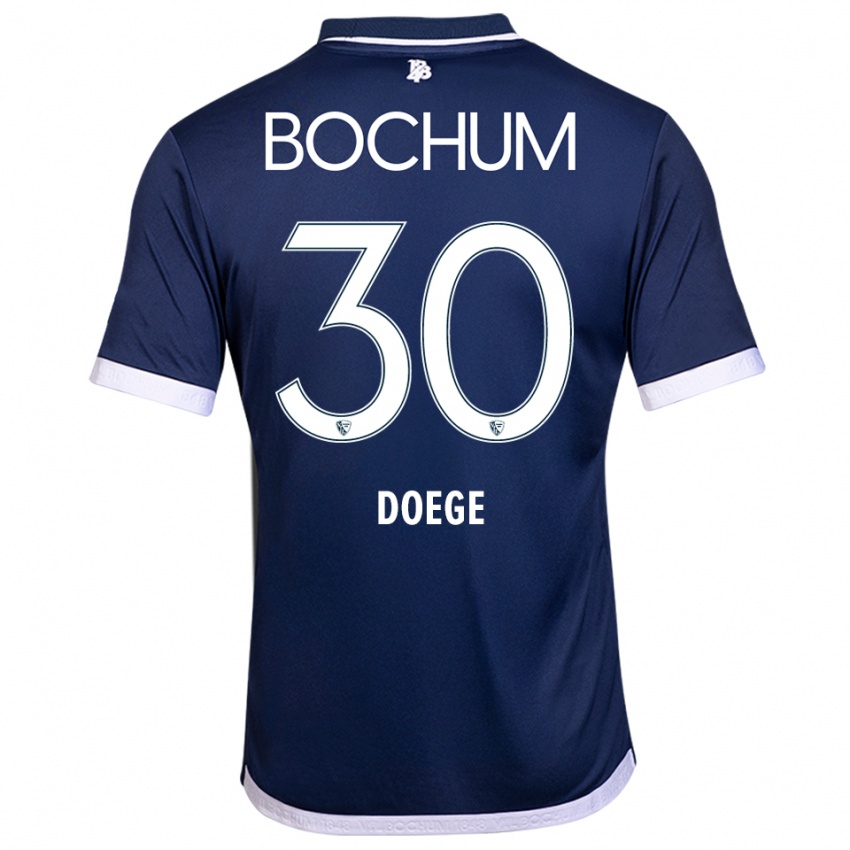 נשים לאוני אליזבת דויגה #30 כחול נייבי לבן ג'רזי ביתית 2025/26 חולצה קצרה