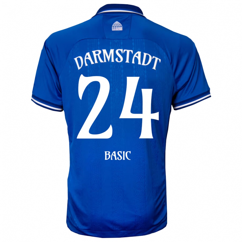 נשים Benjamin Basic #24 כחול לבן ג'רזי ביתית 2025/26 חולצה קצרה