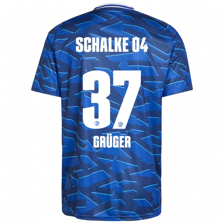 נשים מקס גריגר #37 כחול רויאל לבן ג'רזי ביתית 2025/26 חולצה קצרה