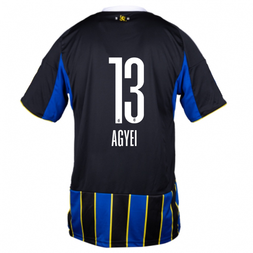 נשים Chelsea Agyei #13 כחול שחור צהוב ג'רזי ביתית 2025/26 חולצה קצרה