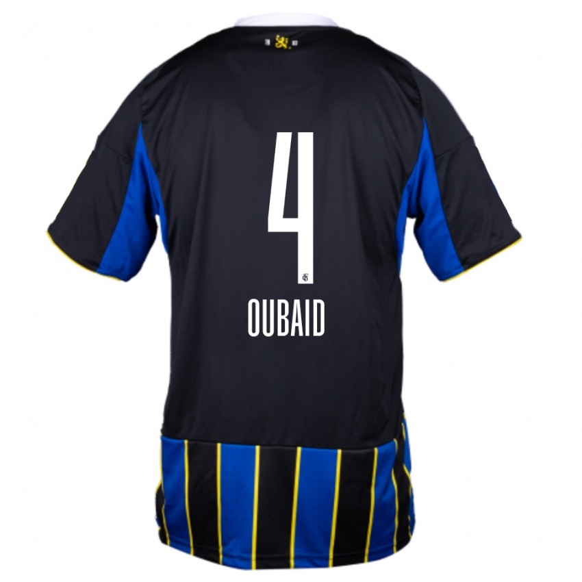 נשים Obeida Oubaid #4 כחול שחור צהוב ג'רזי ביתית 2025/26 חולצה קצרה
