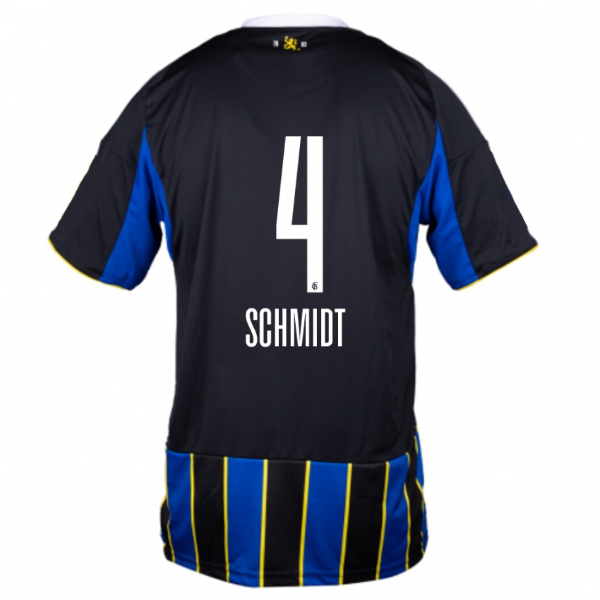 נשים Louis Schmidt #4 כחול שחור צהוב ג'רזי ביתית 2025/26 חולצה קצרה