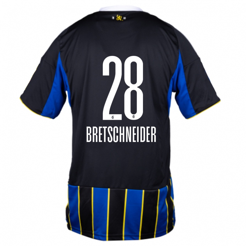 נשים ניקו ברטשניידר #28 כחול שחור צהוב ג'רזי ביתית 2025/26 חולצה קצרה
