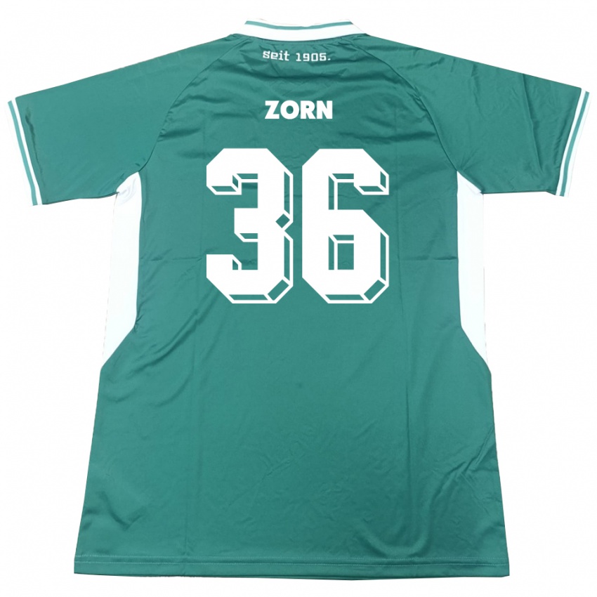 נשים אמיל זורן #36 ירוק לבן ג'רזי ביתית 2025/26 חולצה קצרה