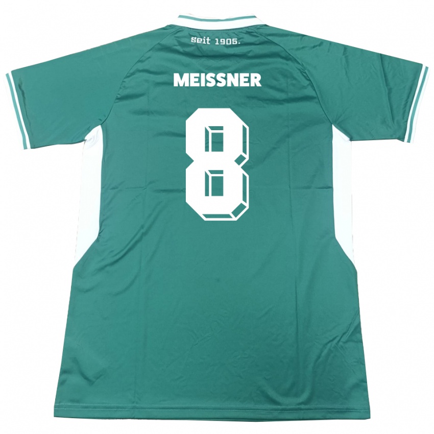 נשים תומאס מייסנר #8 ירוק לבן ג'רזי ביתית 2025/26 חולצה קצרה