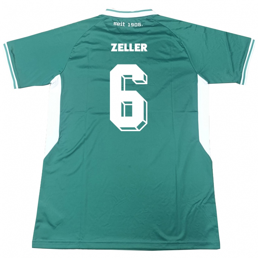 נשים לוקס כריסטופר זלר #6 ירוק לבן ג'רזי ביתית 2025/26 חולצה קצרה