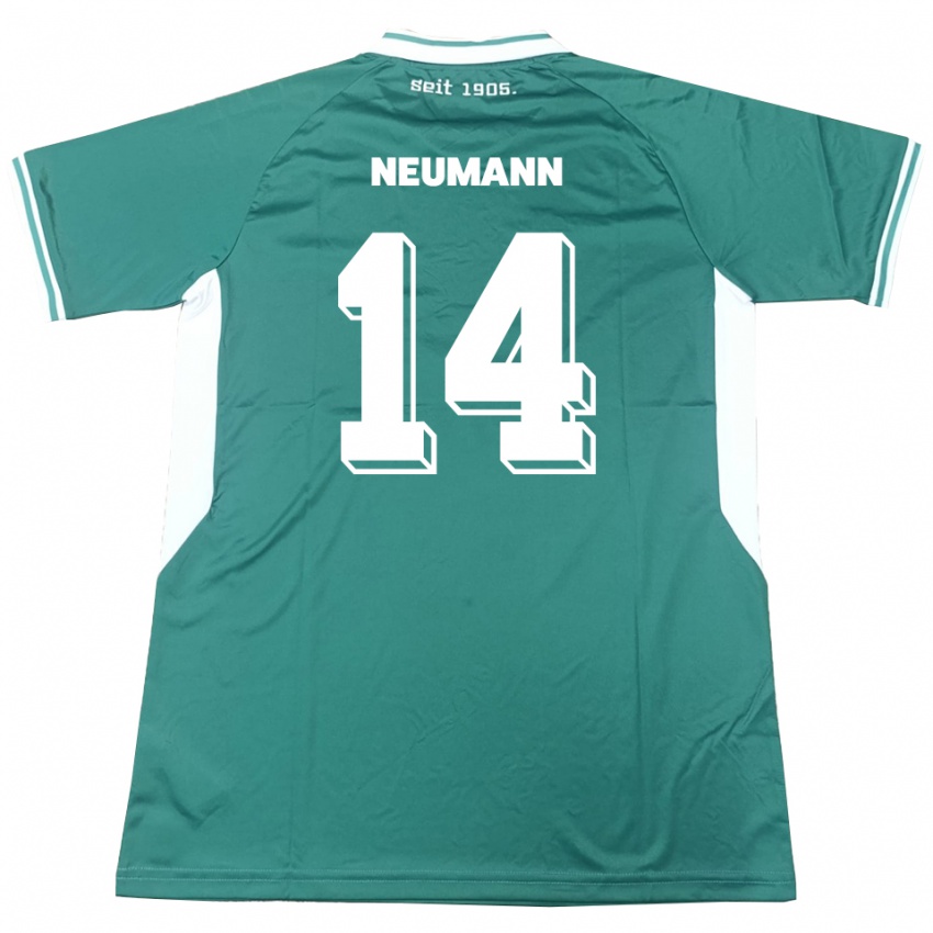 נשים Felix Neumann #14 ירוק לבן ג'רזי ביתית 2025/26 חולצה קצרה