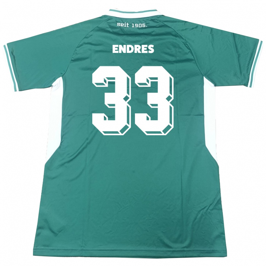 נשים ג׳ושוע אנדרס #33 ירוק לבן ג'רזי ביתית 2025/26 חולצה קצרה